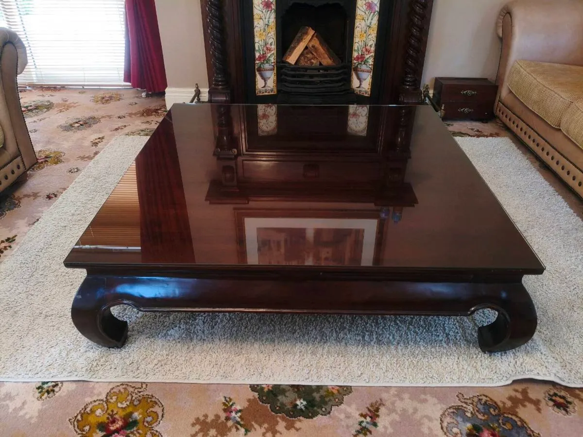 Large Wooden Coffee Table