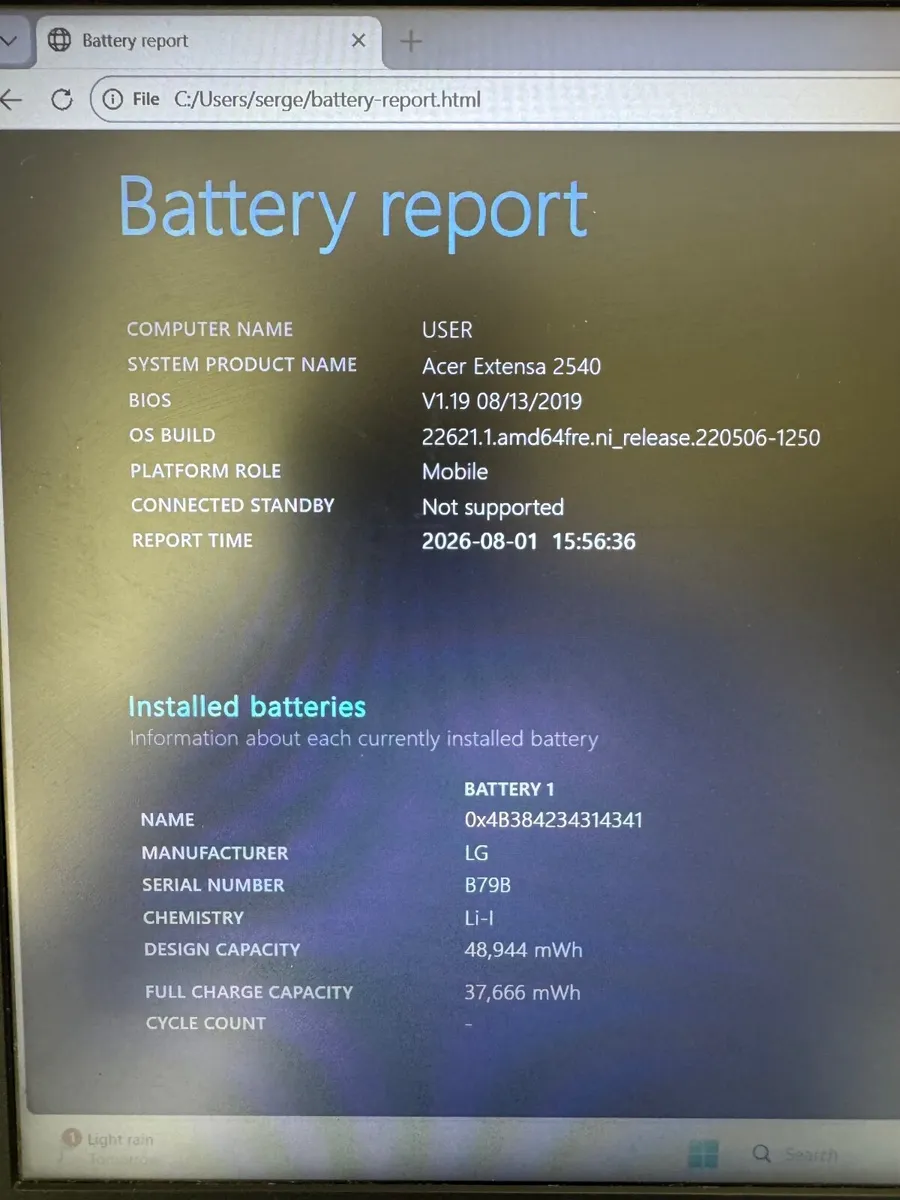Acer Extensa 2540 Laptop i5-7200U 16GB RAM 500GB S - Image 2