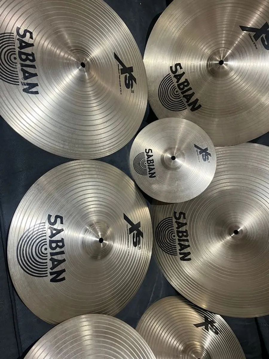 Sabian XS20 Cymbal Set (Hats, 2 Crashes, Ride, China & Splash) - Complete Pack - Image 1