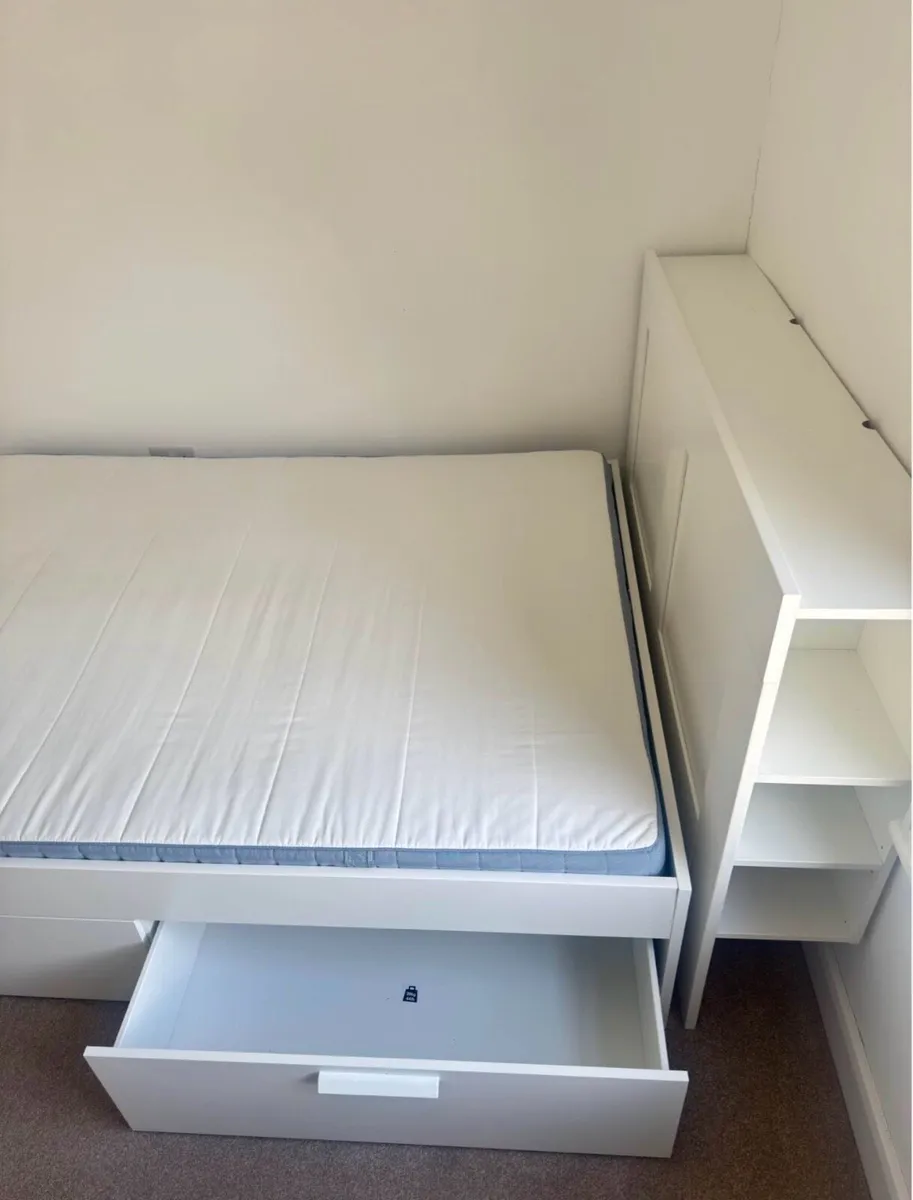Ikea king size bed with storage - Image 2