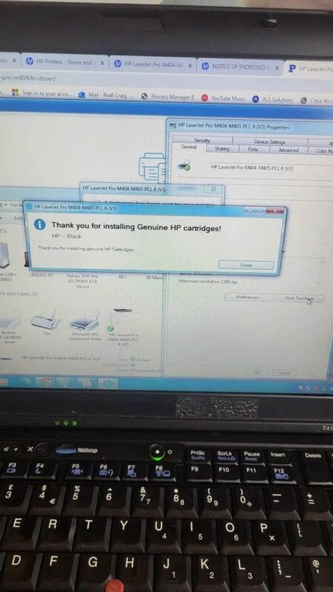 HP laserjet pro printer with new toner. - Image 2