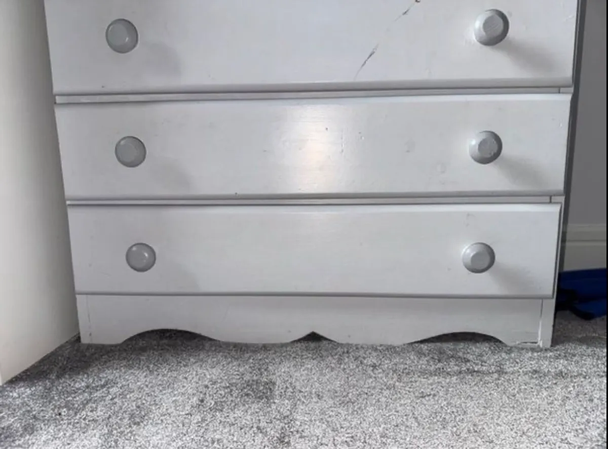 Grey 6 Drawer Chest of Drawers - Image 3