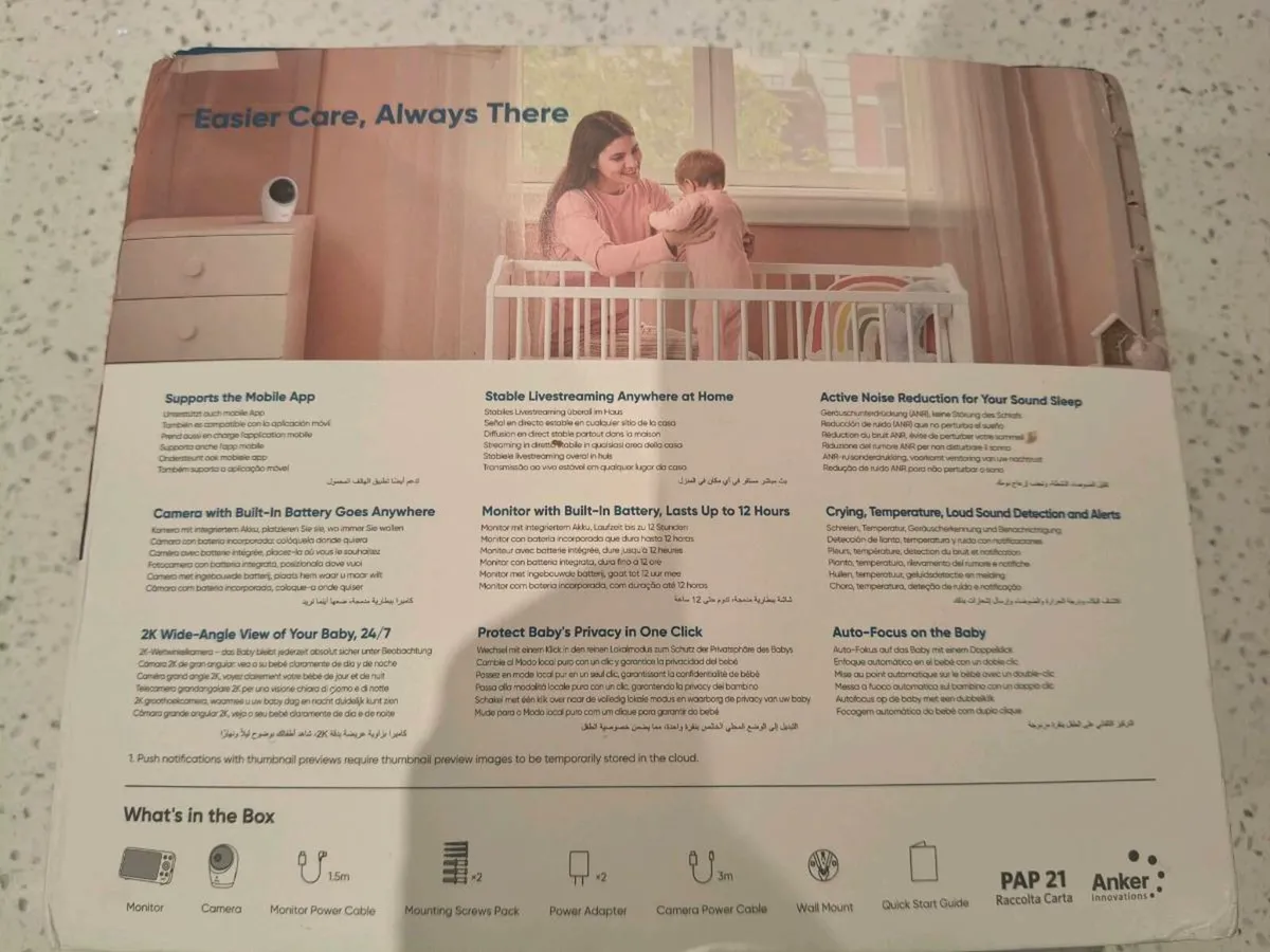 Eufy Baby Monitor E20 – Excellent Condition - Image 3