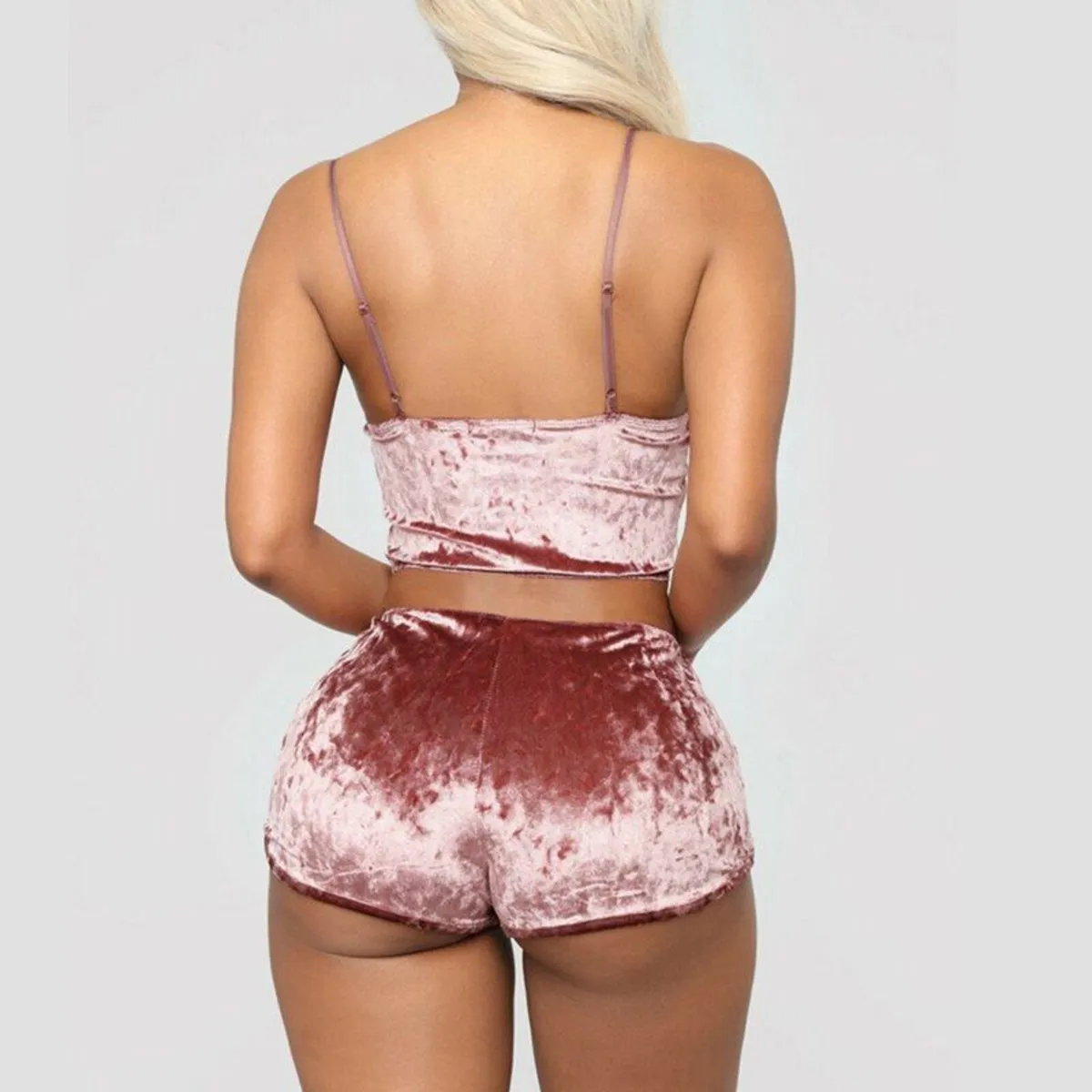 Velor pajamas short shorts - Image 1