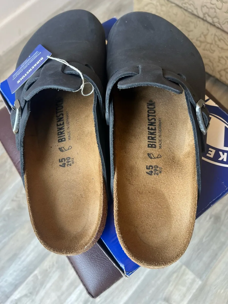 Birkenstock clog black leather - Image 2