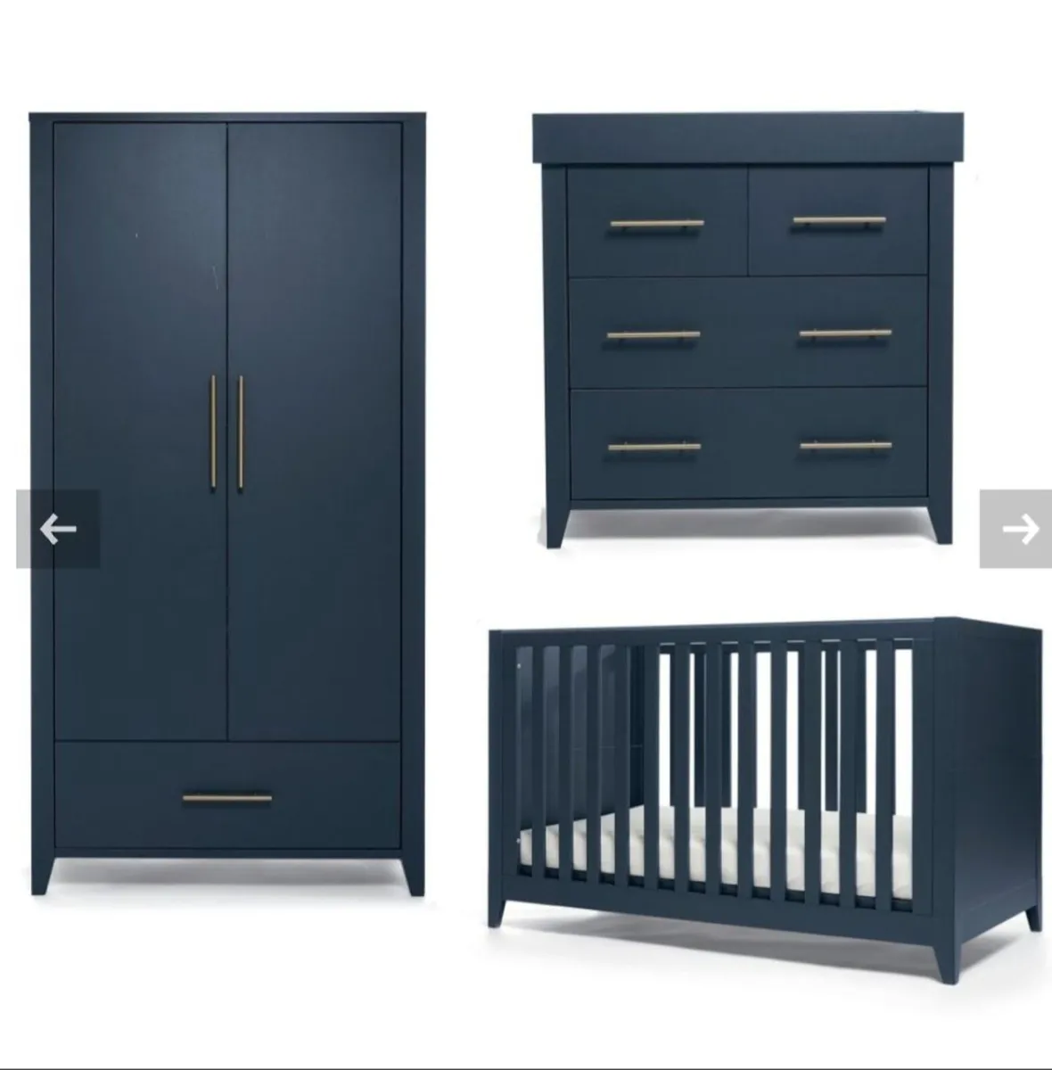 Mamas & Papas Melfi 3-Piece Nursery Furniture Set - Image 1