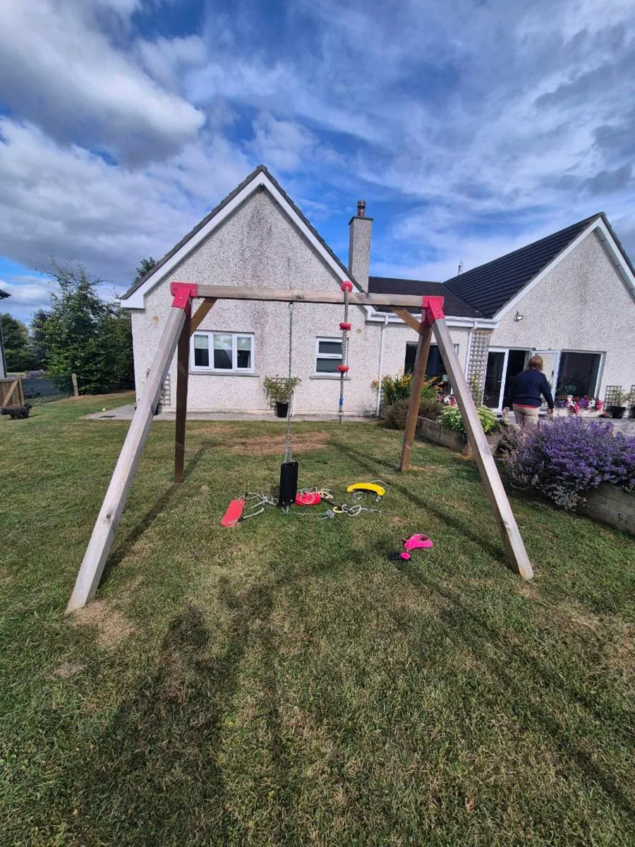 Heavy Duty Wooden Swing - Image 1
