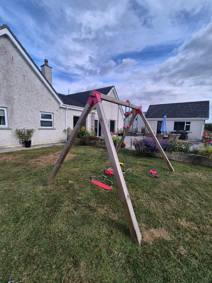 Heavy Duty Wooden Swing - Image 3