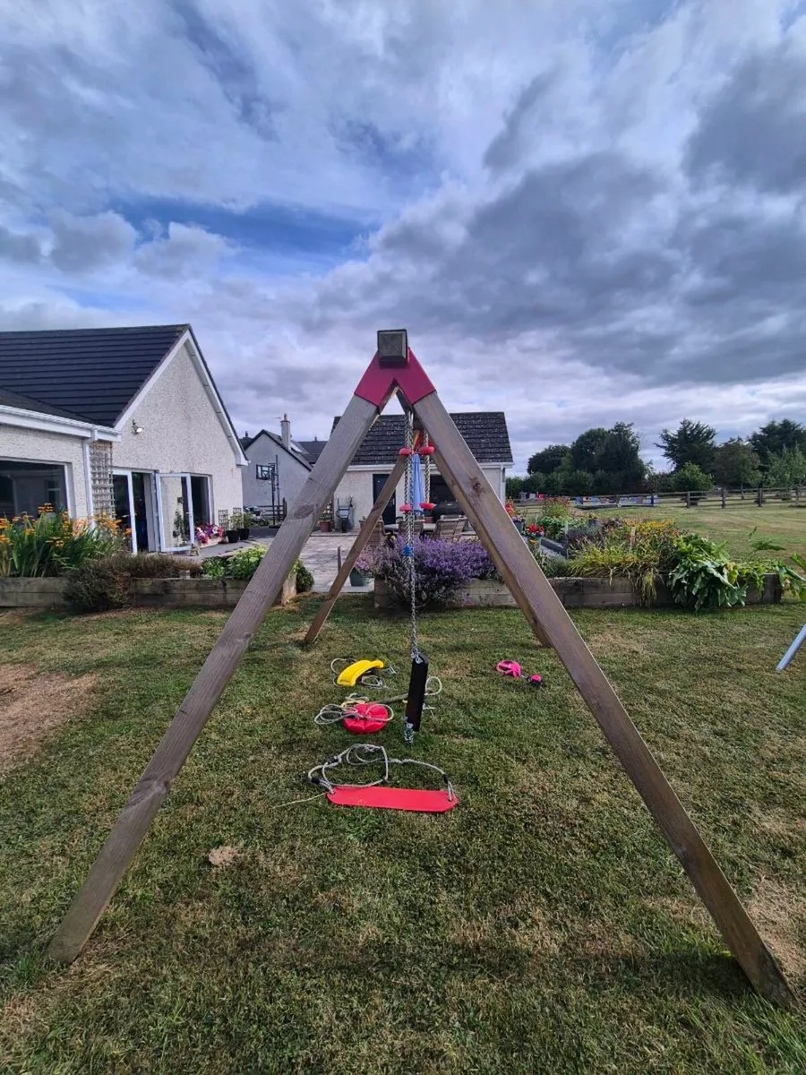 Heavy Duty Wooden Swing - Image 2