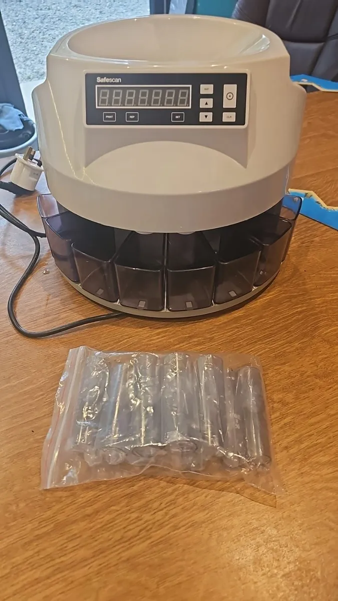 Safescan coin-counting machine.