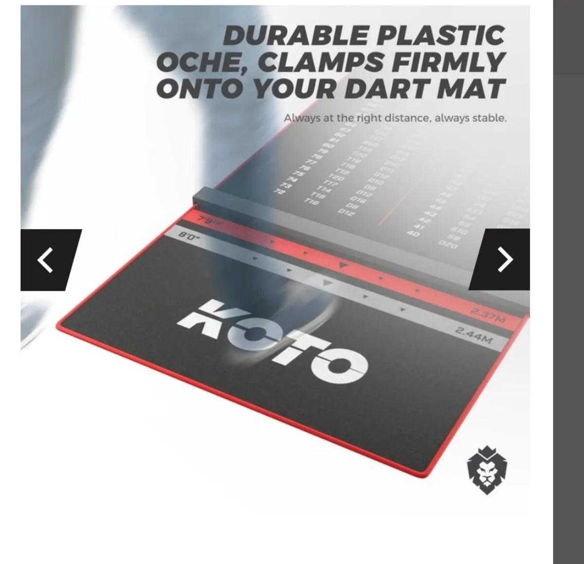 Darts Checkout Mat & Oche - Image 2