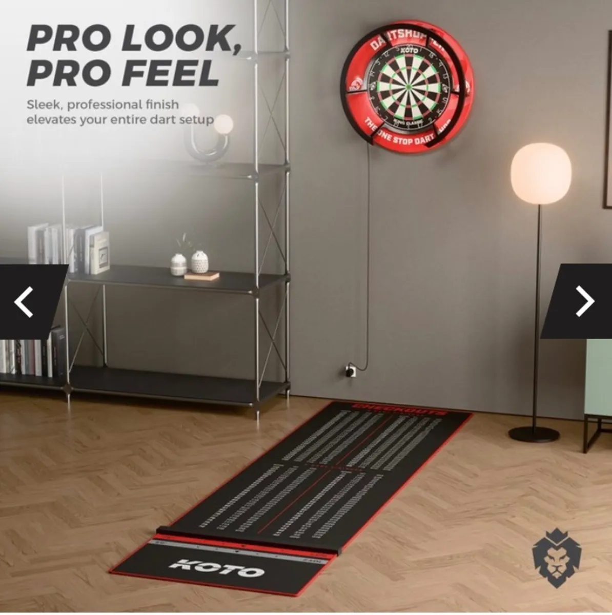 Darts Checkout Mat & Oche - Image 3