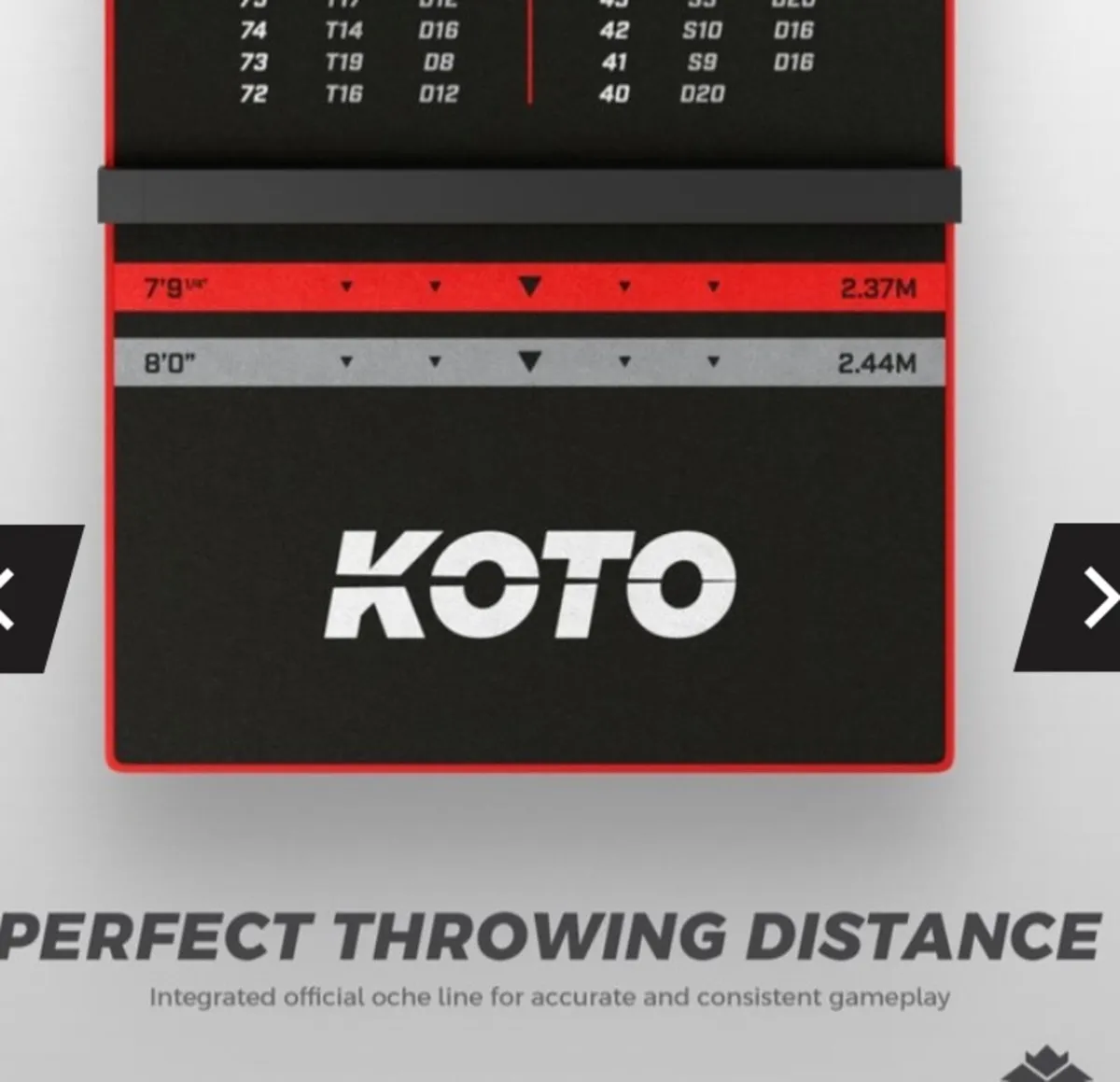 Darts Checkout Mat & Oche - Image 4