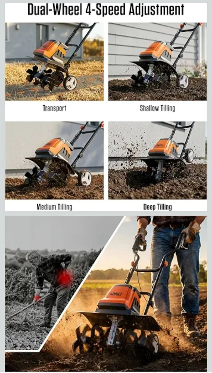 Aivolt tiler cultivator rotavavator brand new - Image 2