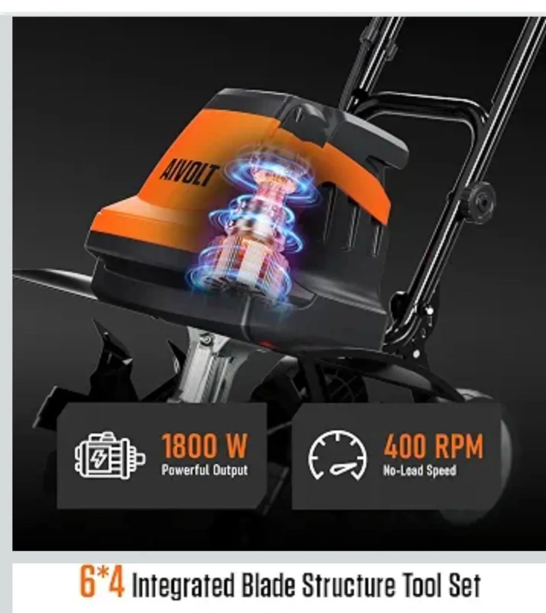 Aivolt tiler cultivator rotavavator brand new - Image 3