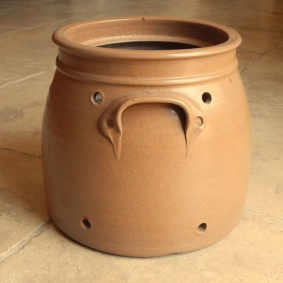 Large Kiltrea Pottery Stoneware Potato Crock - Image 4