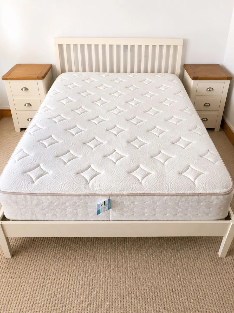 Beautiful Double Bed Frame and Mattress - Image 2