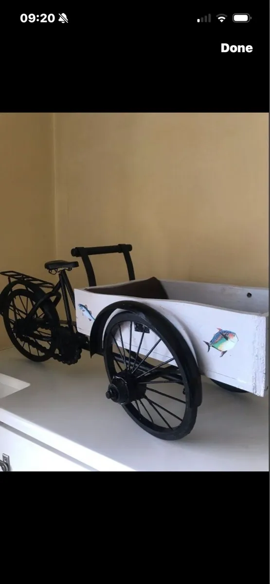 Antique Fishmonger Delivery Bike Display - Image 1