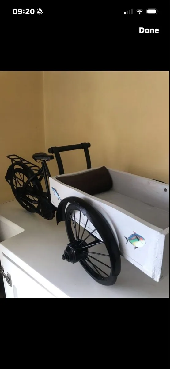 Antique Fishmonger Delivery Bike Display - Image 2