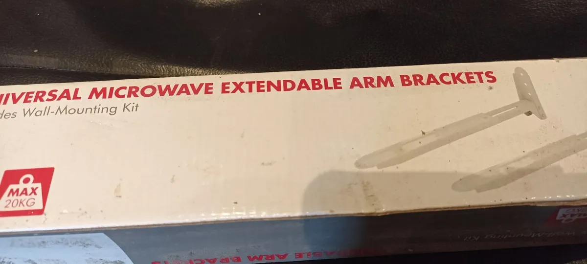 Universal Microwave Extendable Arm Brackets - Image 1