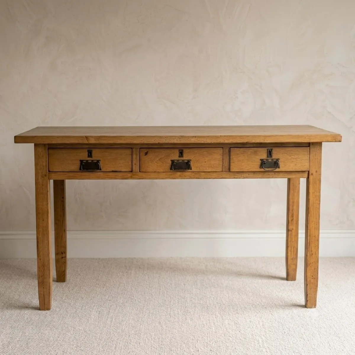 Farmhouse Style Solid Wood Table Set - Image 1