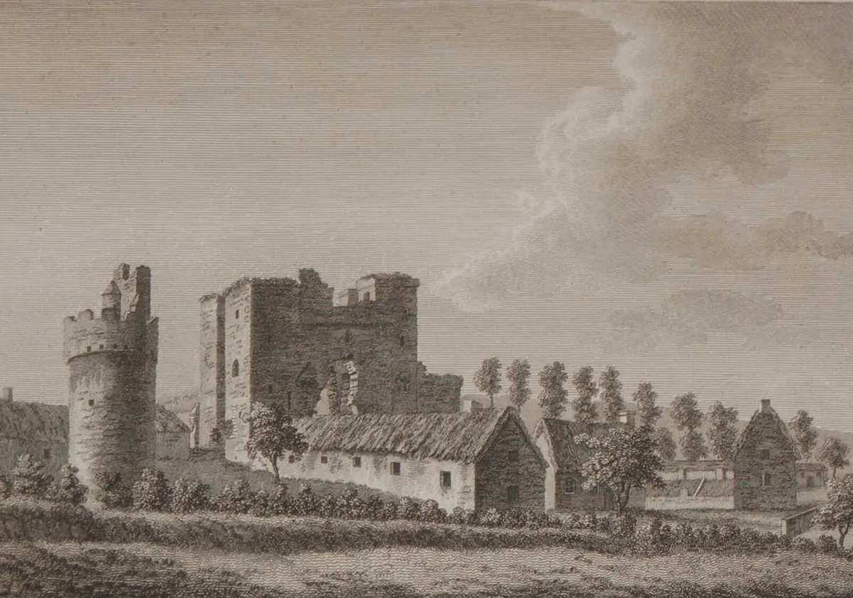 Torfeekan Castle County Louth 1797 Antique Print - Image 3