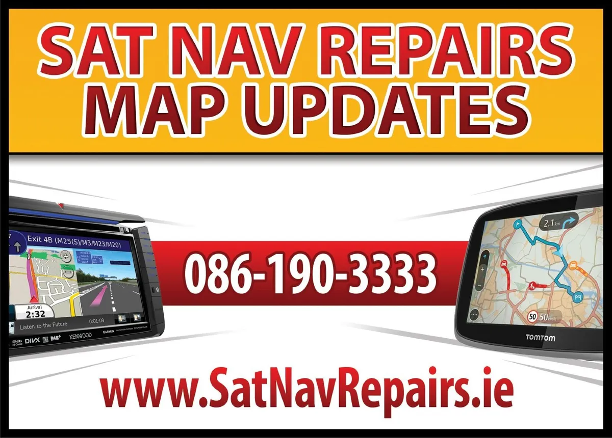 SAT NAV  MAP UPDATES  - REPAIRS  - SALES - Image 3
