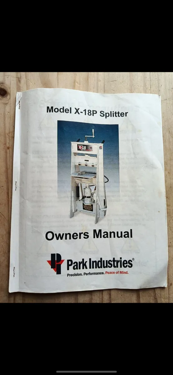 Park Industries X-18 Hydra-Split Masonry Splitter - Image 1