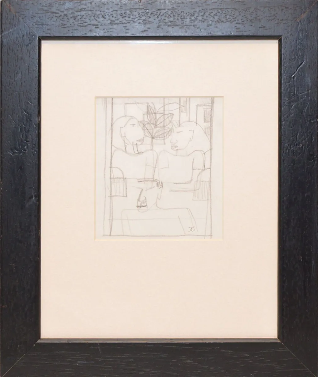 Graham Knuttel Drawing 3 Figures - Image 1