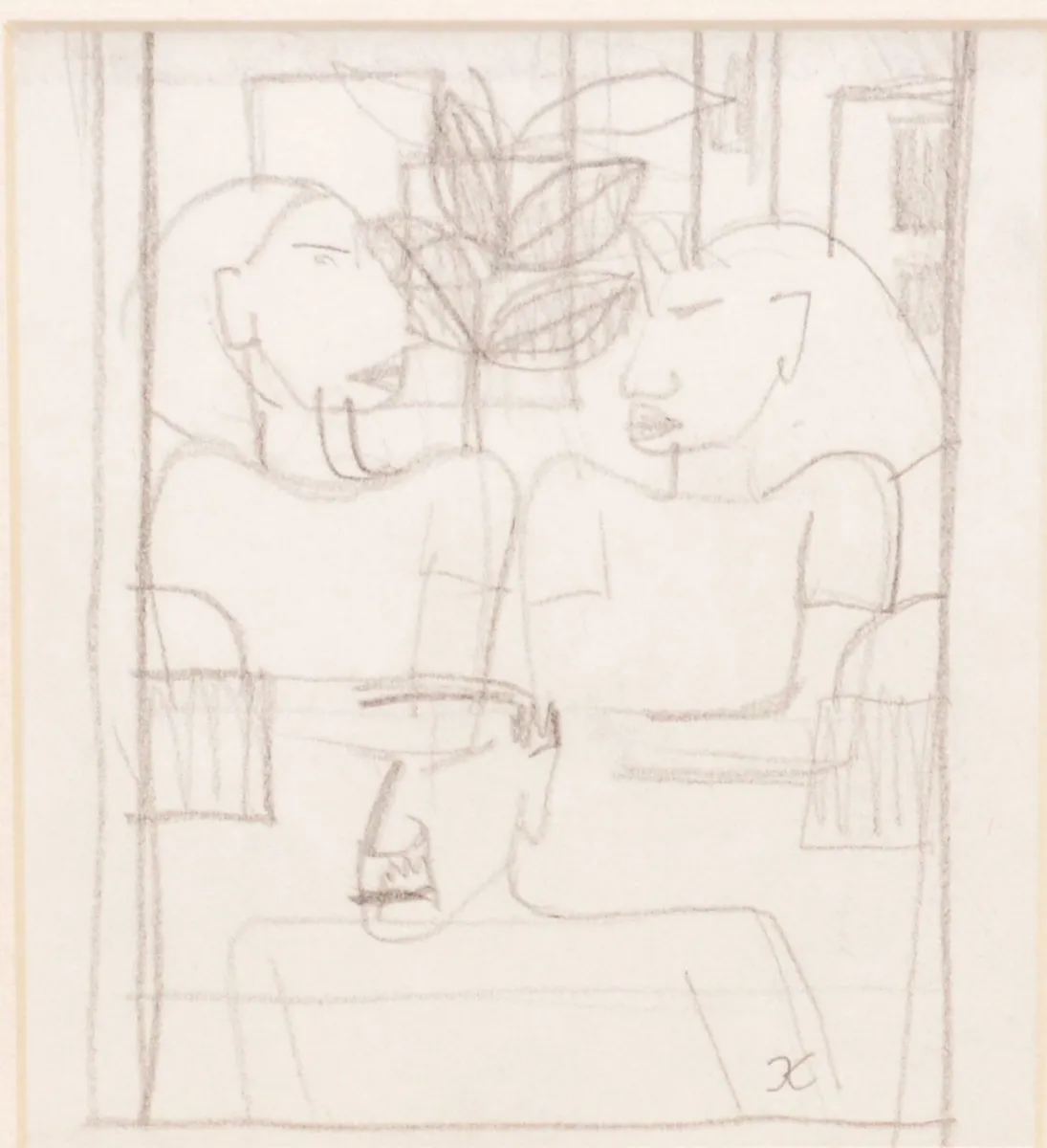 Graham Knuttel Drawing 3 Figures - Image 4