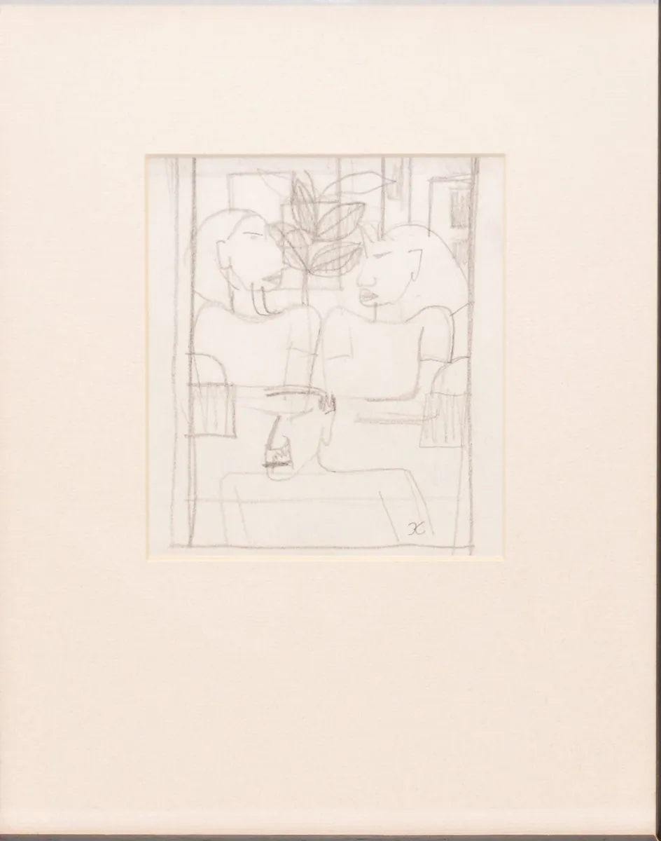 Graham Knuttel Drawing 3 Figures - Image 3
