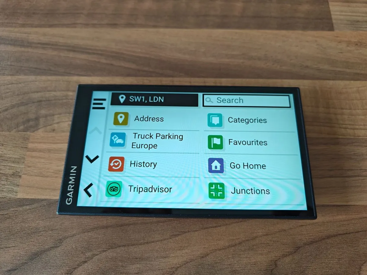 Garmin LGV 610 HGV sat nav - Eircodes - Europe map - Image 4