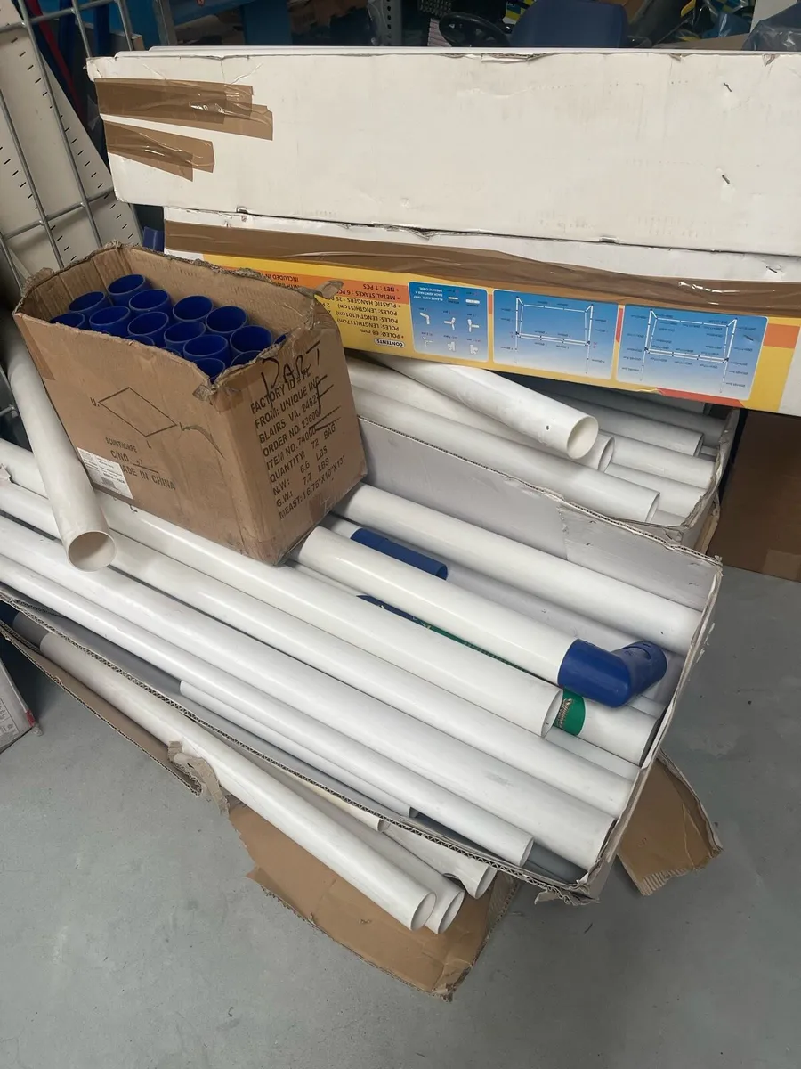 PVC pipes for goal posts