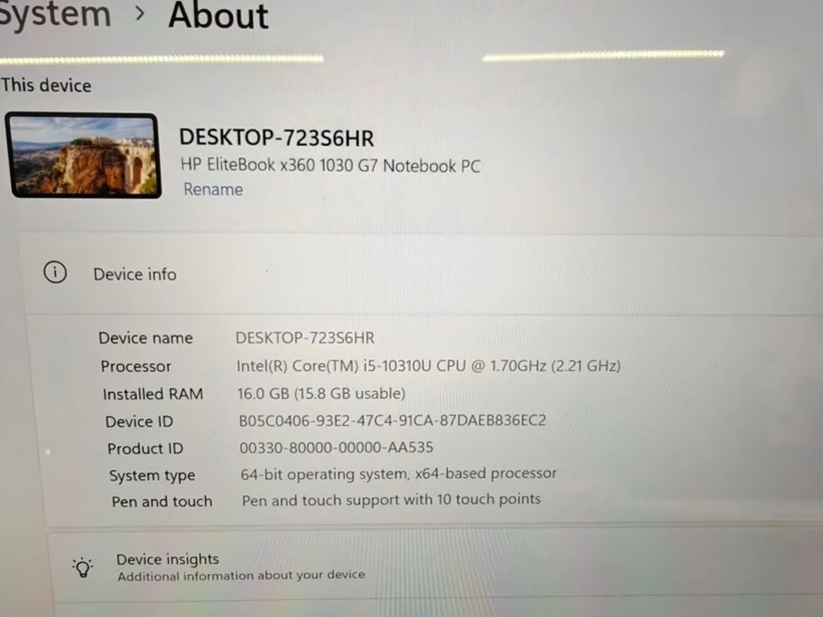 HP EliteBook x360 1030 G7 | i5 | 16GB | 256GB | - Image 3