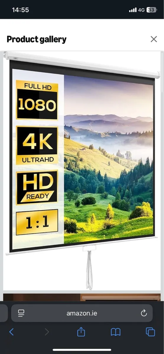 Projector & 99 inch Projector Screen - Image 3
