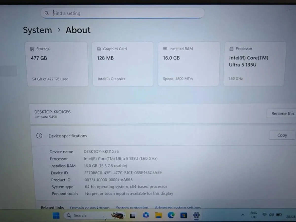 Dell Latitude 5450 | Intel Ultra 5 | 16GB | 512GB - Image 4
