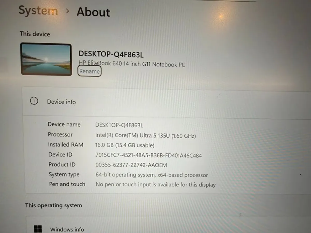Mega HP Elitebook 640 G11 | Intel Ultra 5 | 16GB | - Image 3