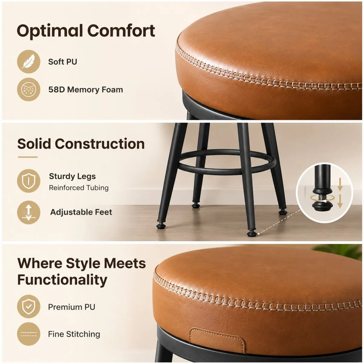 2 x new kitchen barstools - FREE P&P - Image 2