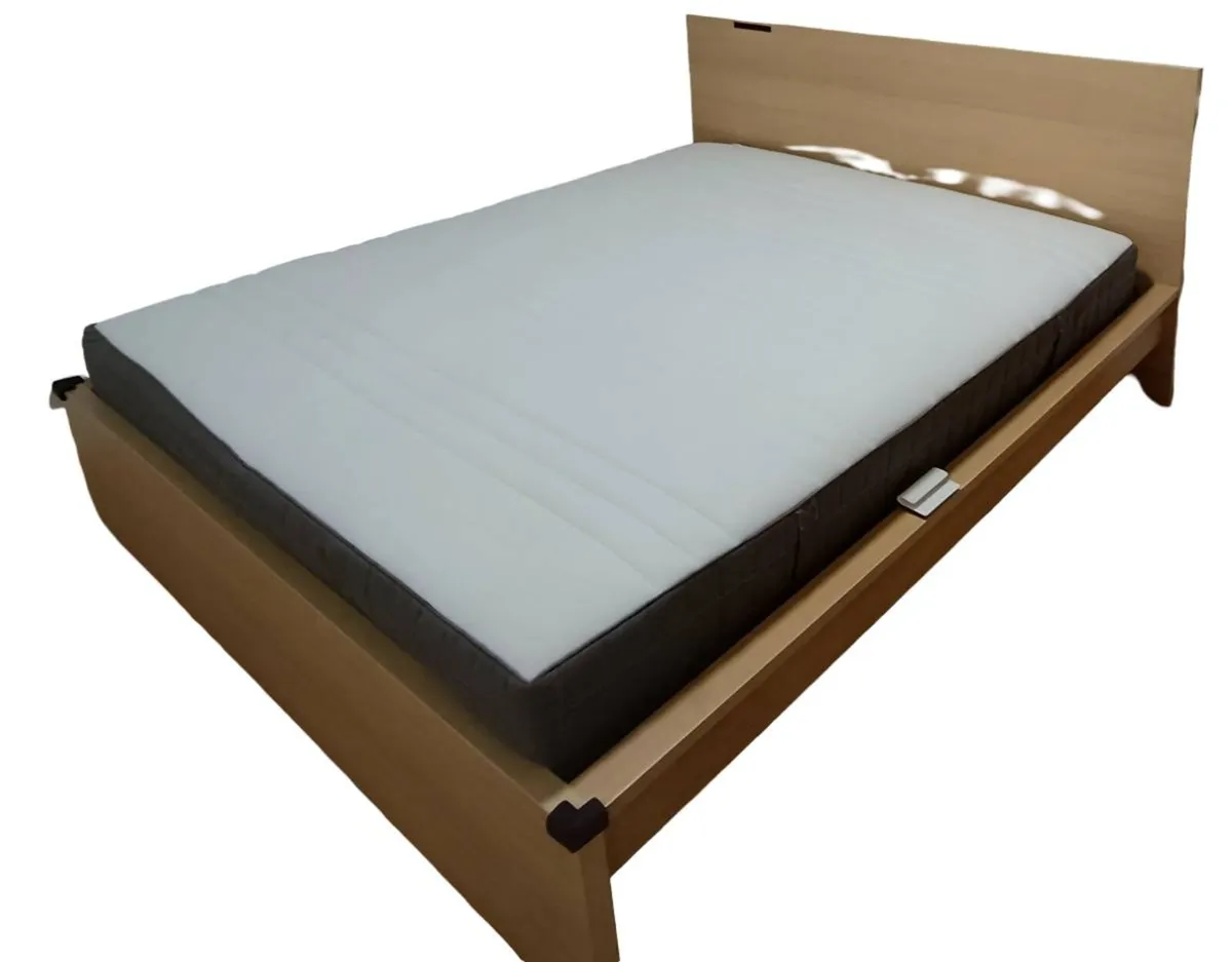 King size bed frame and mattress