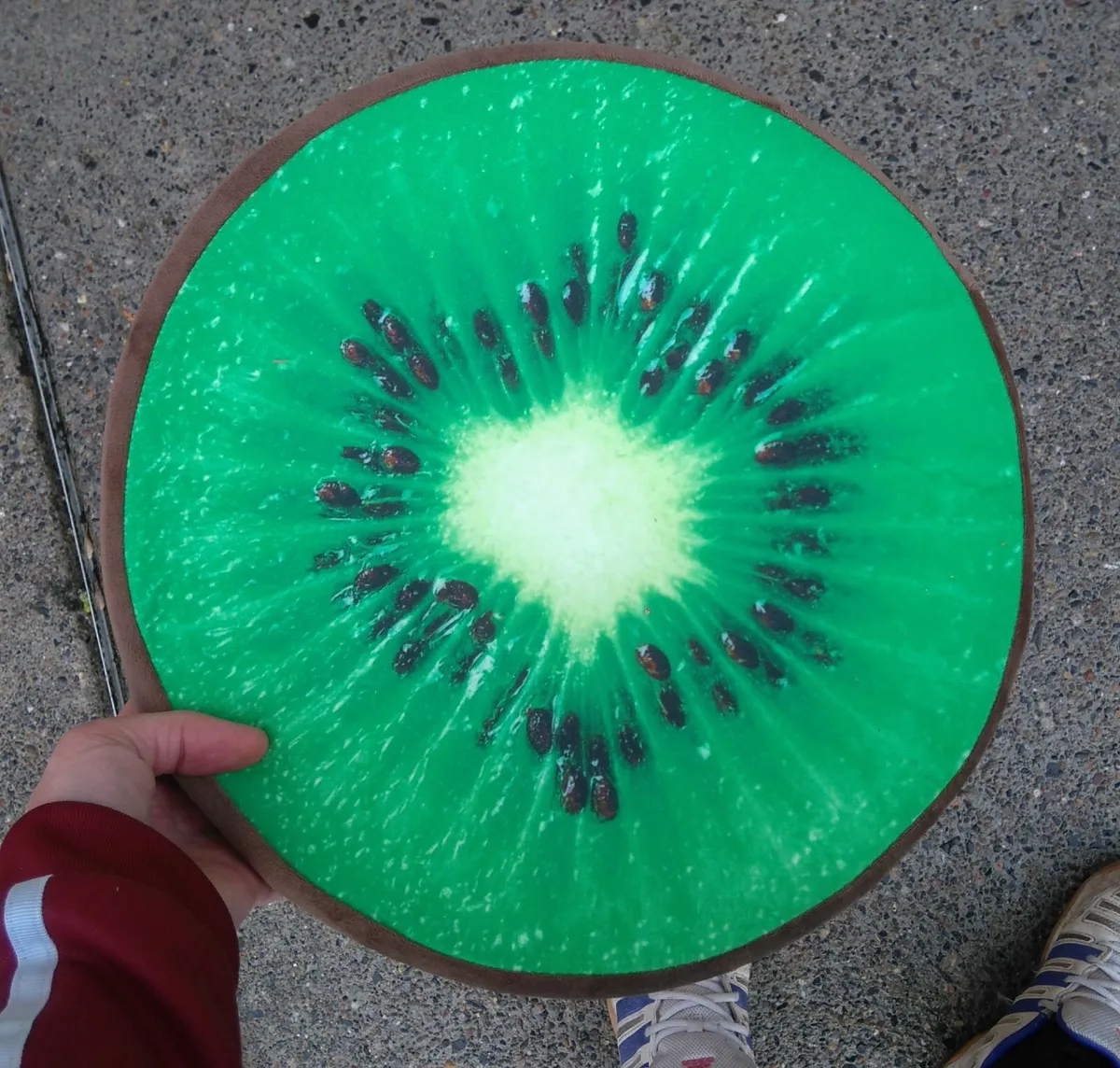 Round Flat Cushion. Like A Slice Of Orange (new). - Image 3