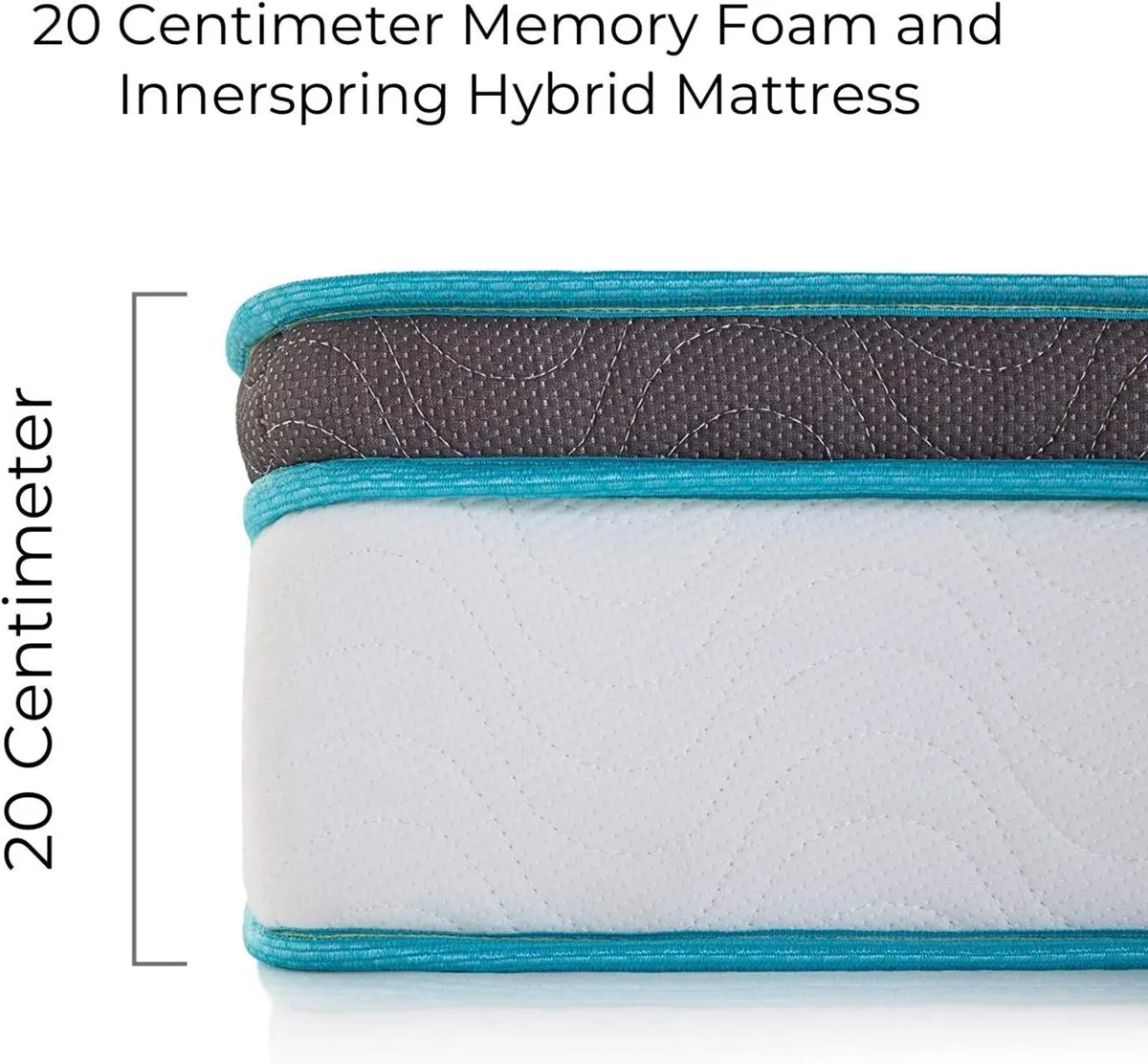 Euro Memory Foam and Coil Spring 20CM - Image 2