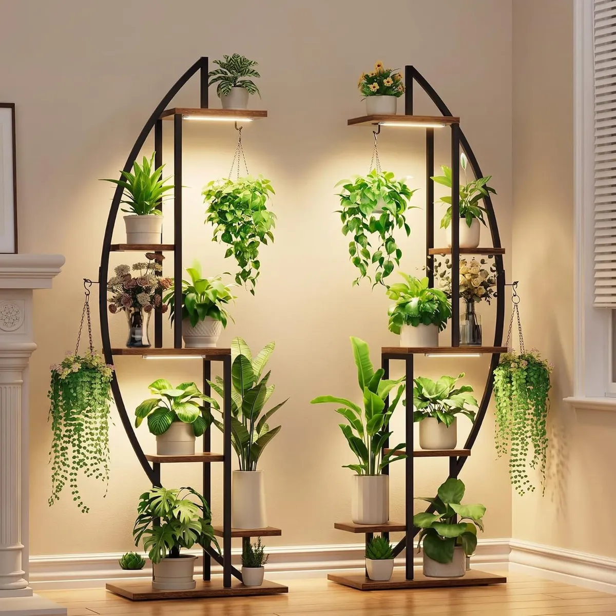 Plant Stand Indoor with Grow Lights 6 Tiered - Image 1