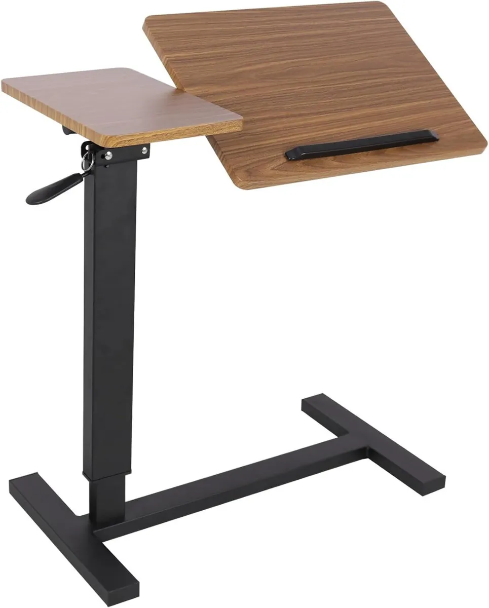 Overbed Table with Hidden Wheels Height - Image 1