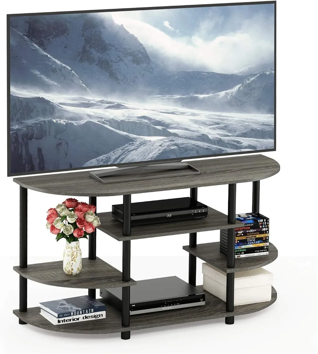 TV Stand Simple Design Corner Entertainment - Image 1