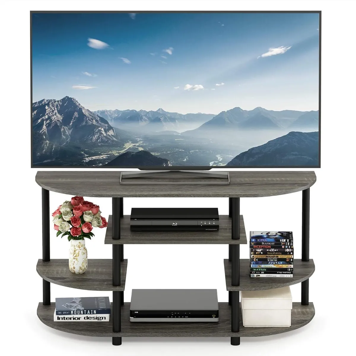 TV Stand Simple Design Corner Entertainment - Image 4