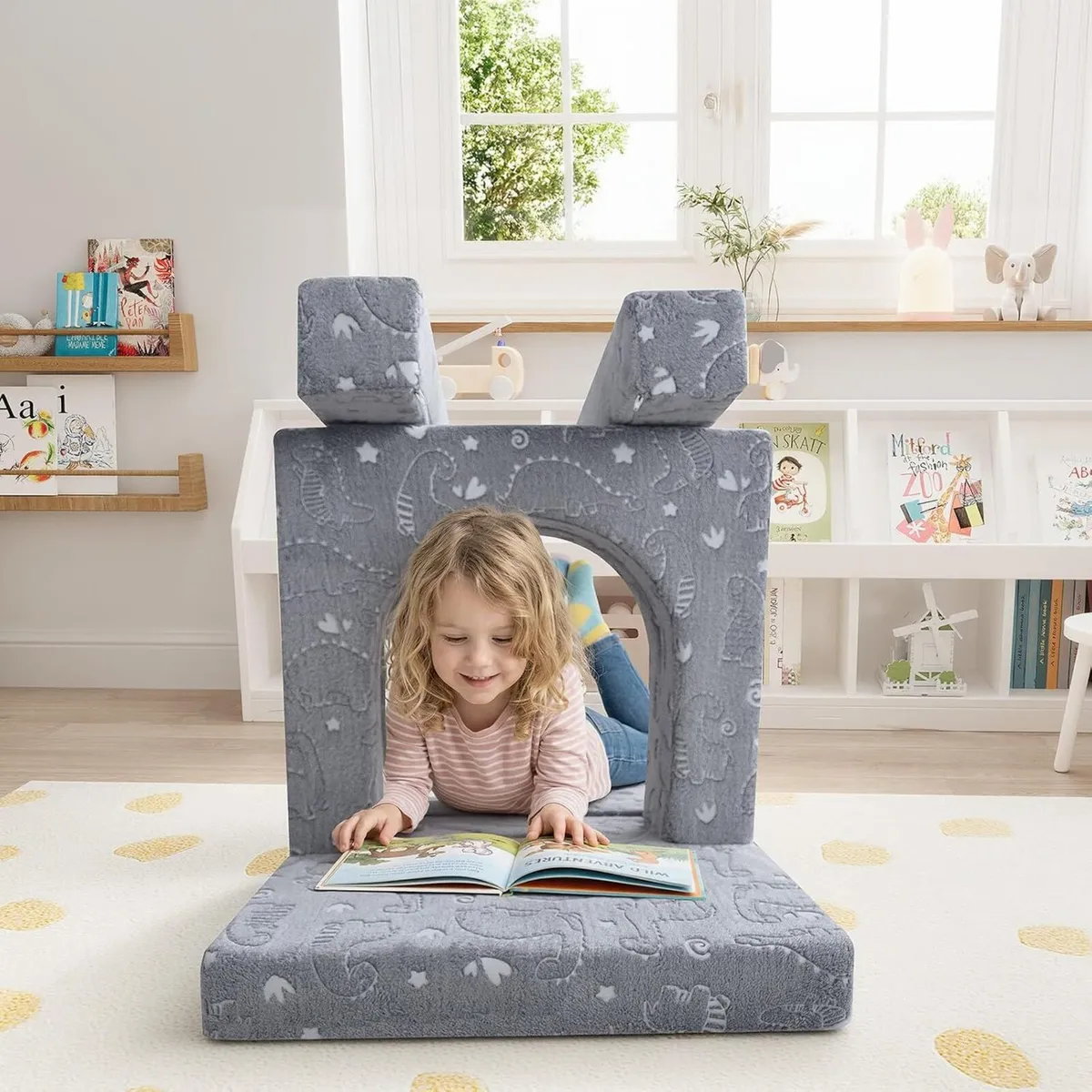 10-Piece Kids Play Sofa Modular Glow Couch - Image 2