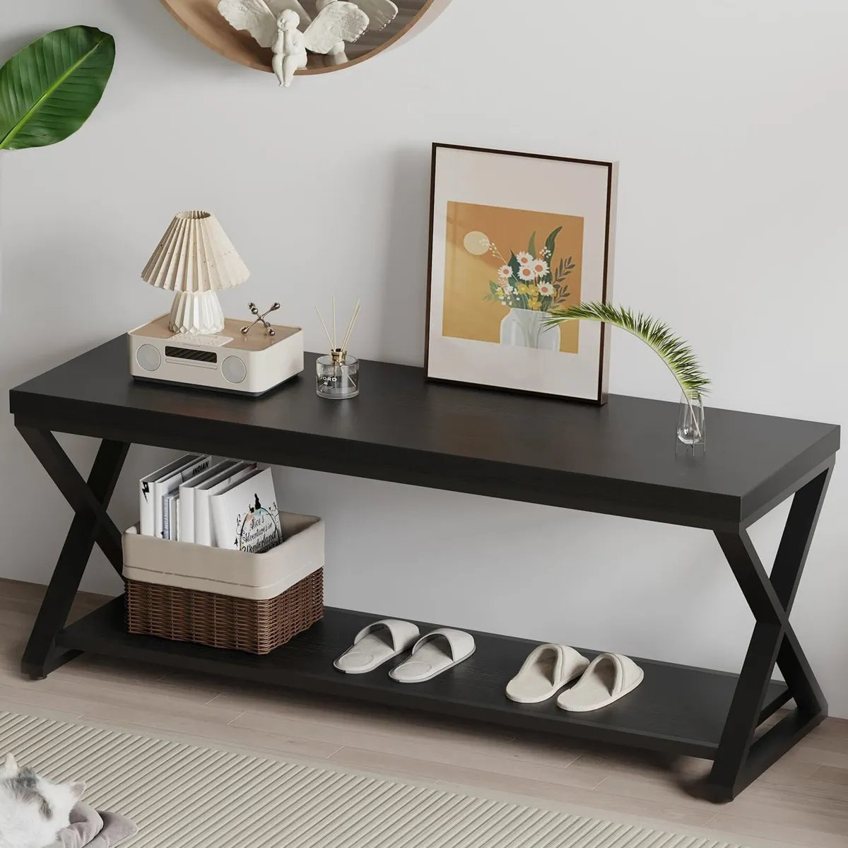Shoe Storage Bench Entryway Benches for Hallway - Image 1