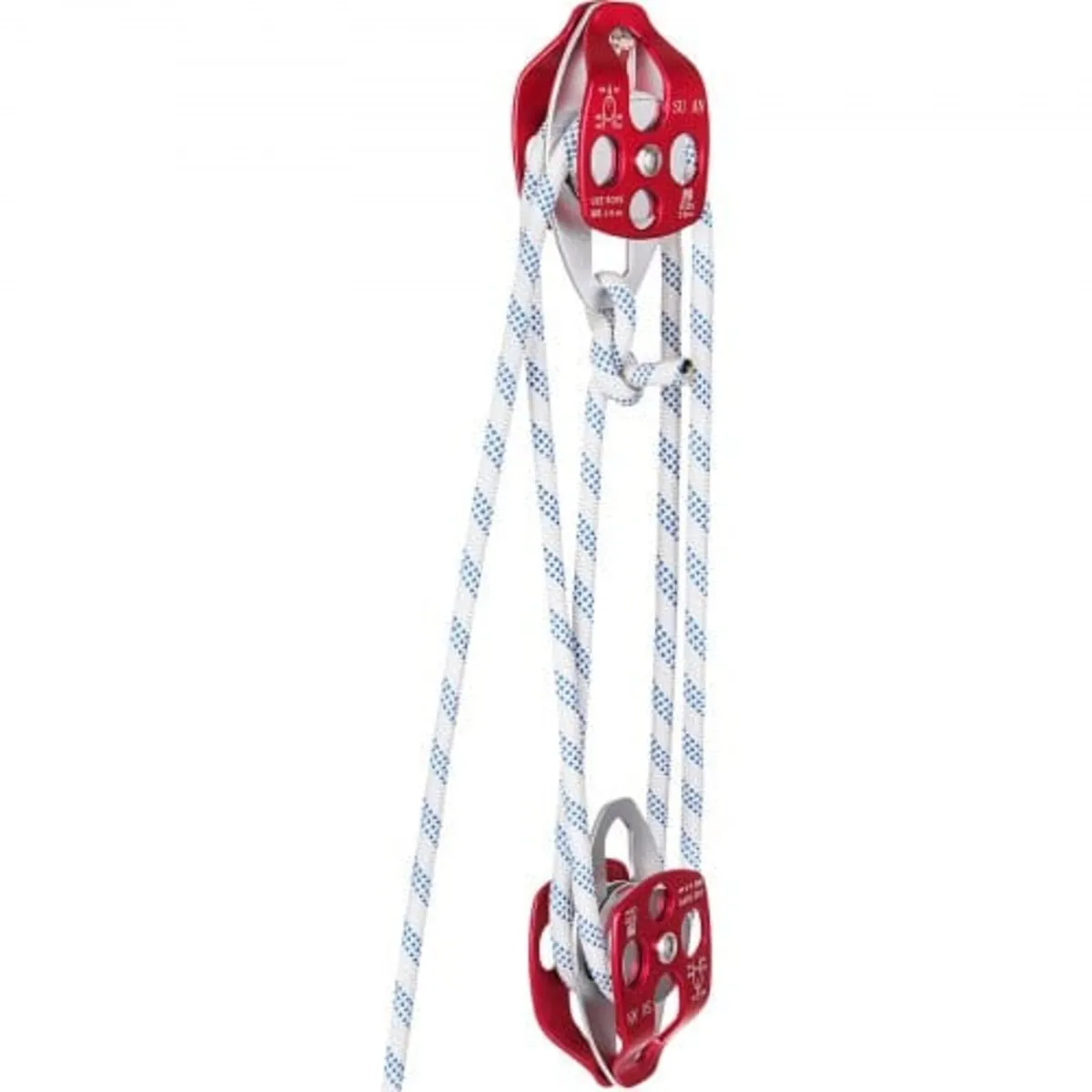 Twin Sheave Block and Tackle 12 mm 30.48-60.96 m T - Image 1
