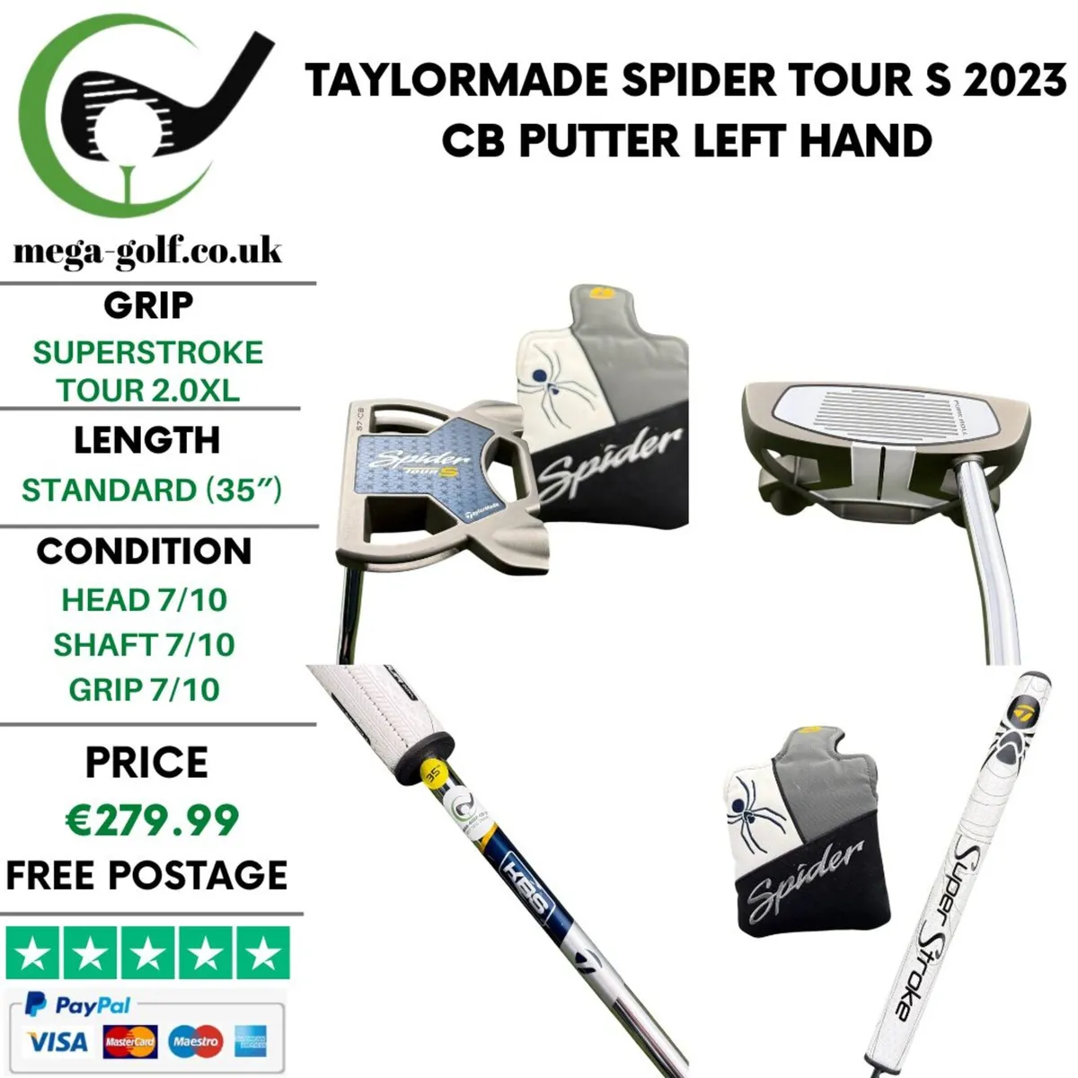 Taylormade Spider Tour S 2023 CB Putter / 35" - Image 1