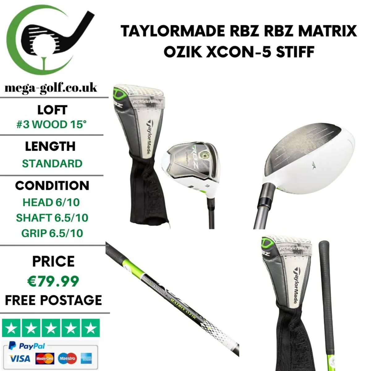 Taylormade RBZ #3 Wood 15° / Stiff - Image 1